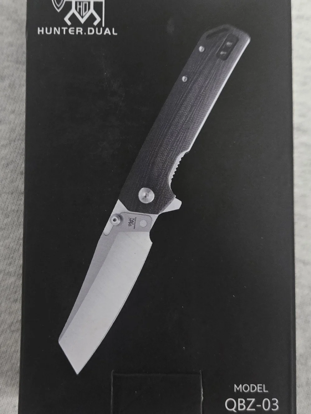 Hunter Dual Black Packaging Box with White Text